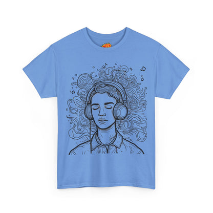 Line Drawing Portrait Graphic Music Art Tee Shirt
