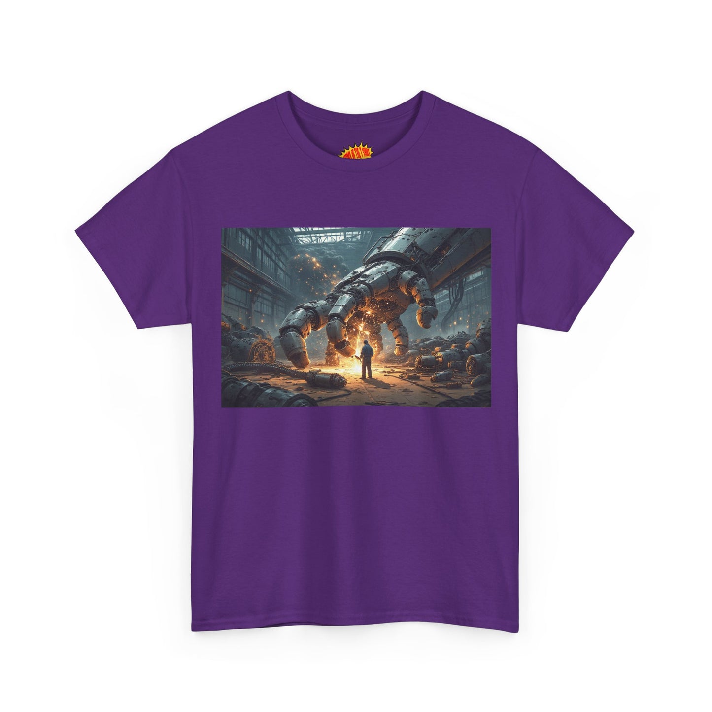 Anime Mech Factory w/Welder & Robot Hand T-Shirt *Multiple Colors*