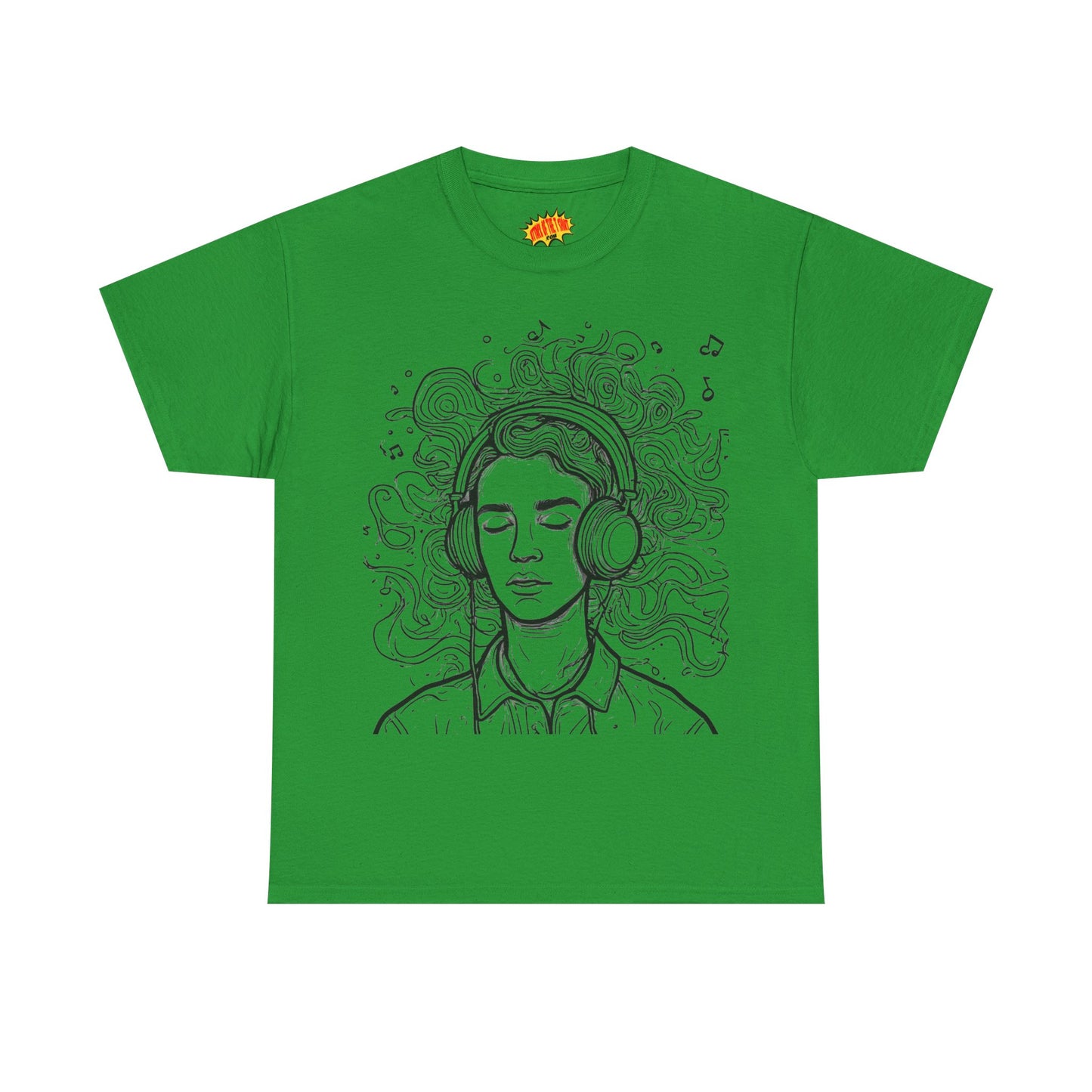 Line Drawing Portrait Graphic Music Art Tee Shirt *Multiple Colors*