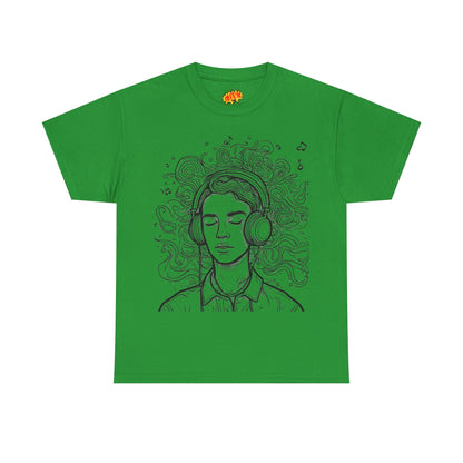 Line Drawing Portrait Graphic Music Art Tee Shirt