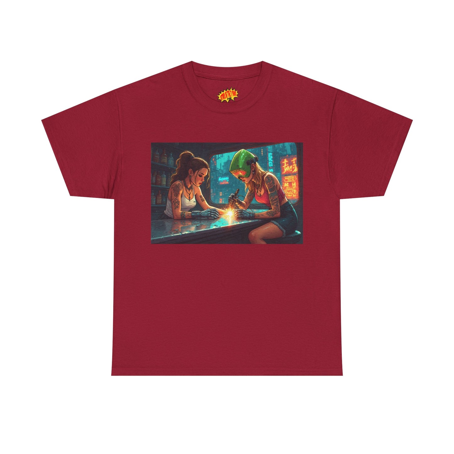 Cyberpunk Robot Hand Repair Scene T-Shirt *Multiple Colors*