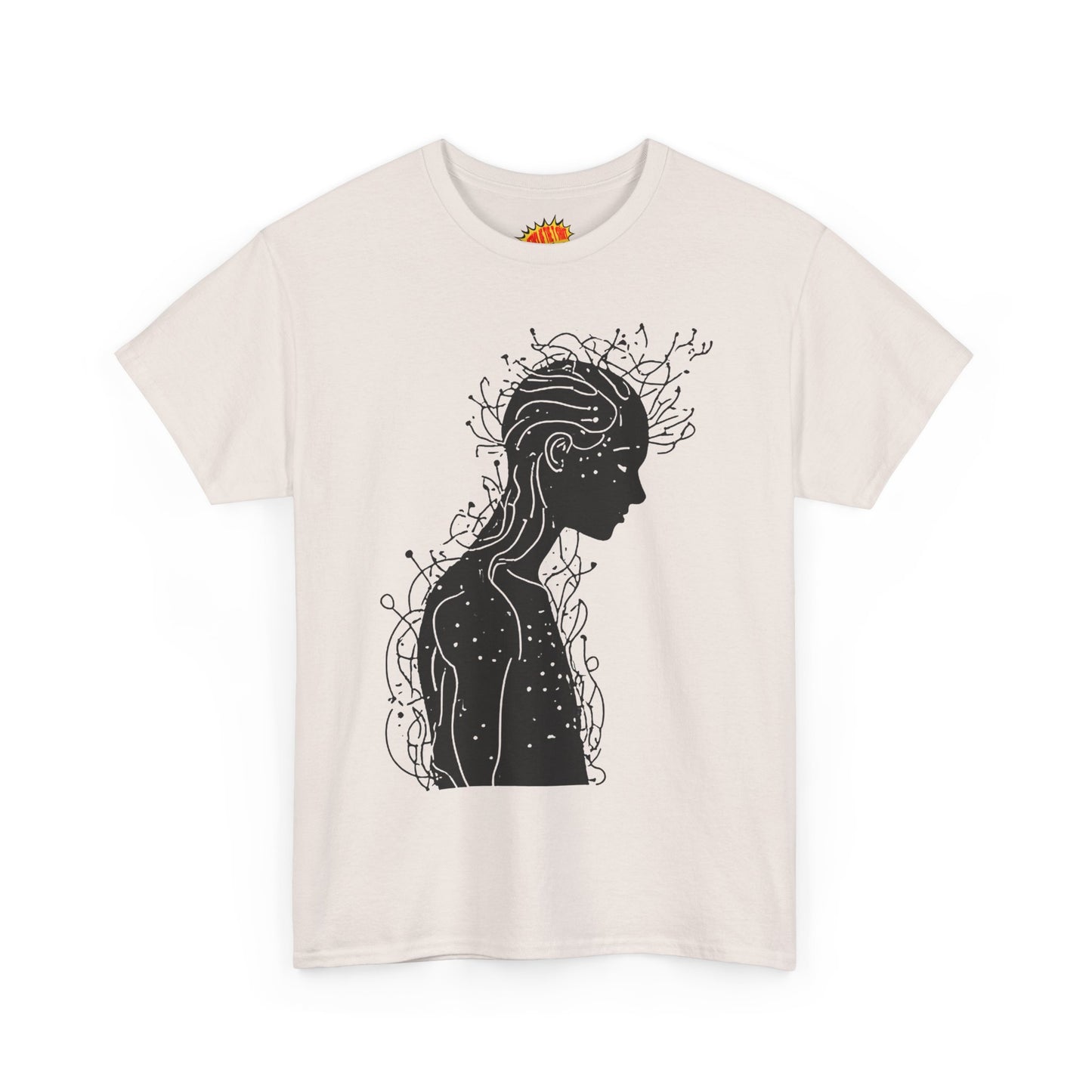 Human Silhouette Line Drawing Graphic Art Tee Shirt *Multiple Colors*