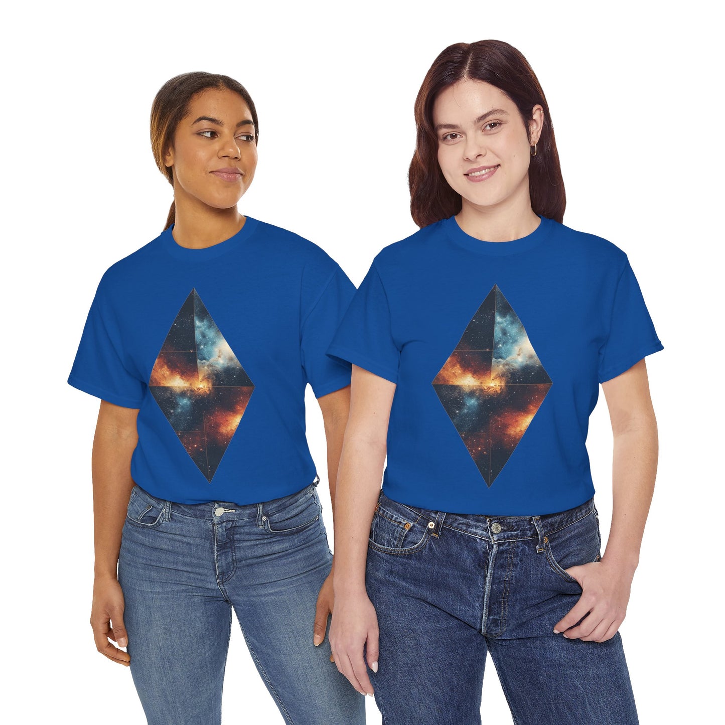 Diamond Shape Nebula Graphic Space Art Tee Shirt *Multiple Colors*