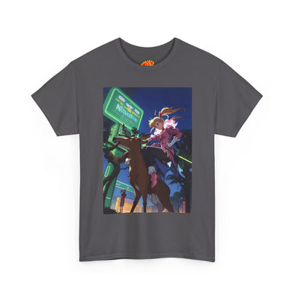 Anime Girl Deer Rider T-Shirt