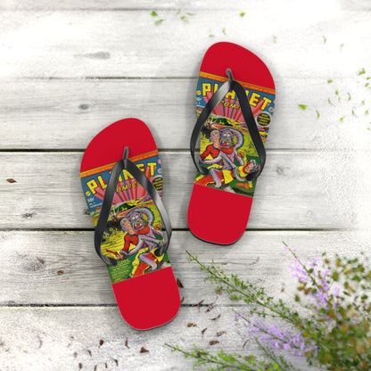 Planet Comics #2 Flip Flops Red *Multiple Sizes Available*