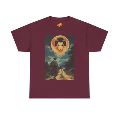 Samurai w/Blood Moon Woman T-Shirt