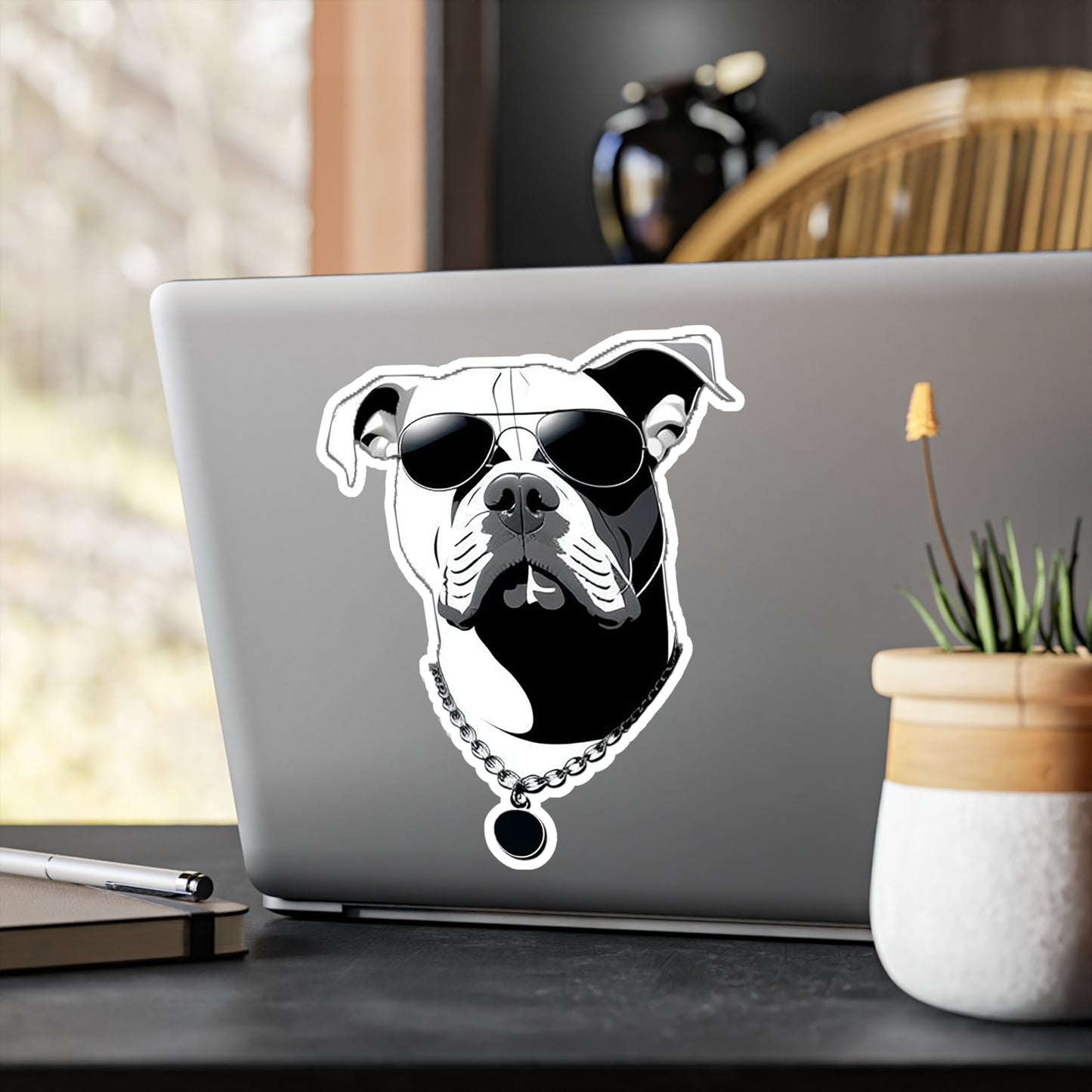 Dog with Sunglasses Durable Vinyl Decal Sticker