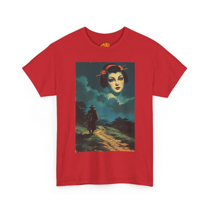 Walking Samurai w/Cloud Woman T-Shirt