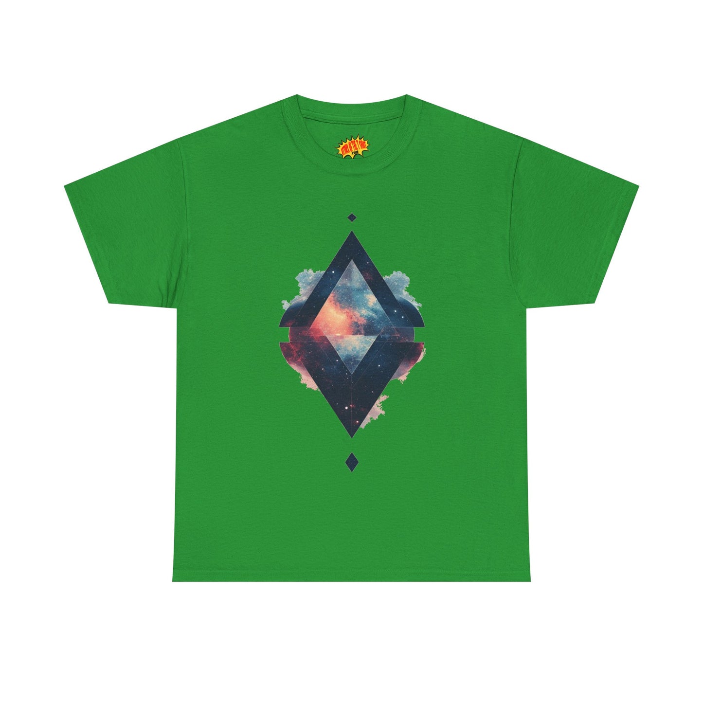 Split Diamond Shape Nebula Graphic Space Art Tee Shirt *Multiple Colors*