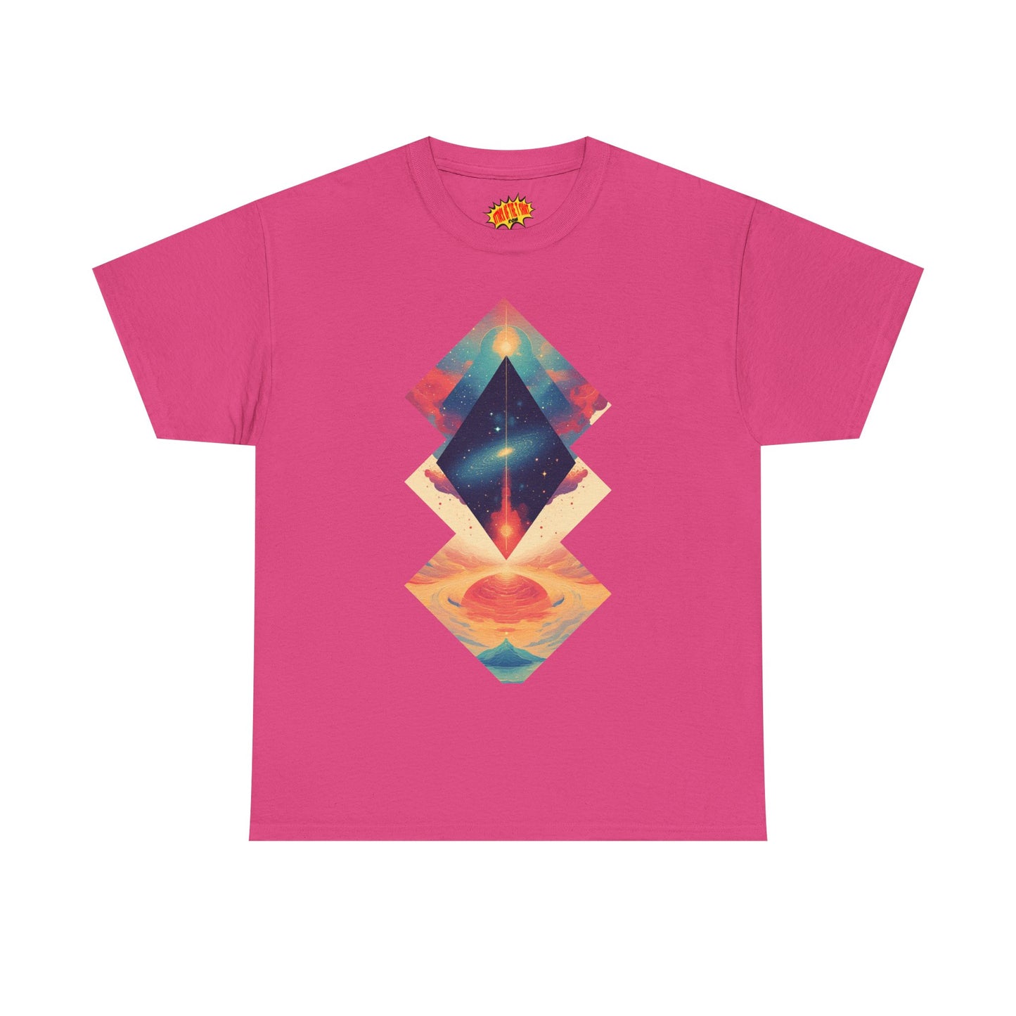 Geometric Shape Galaxy Graphic Space Art Tee Shirt *Multiple Colors*