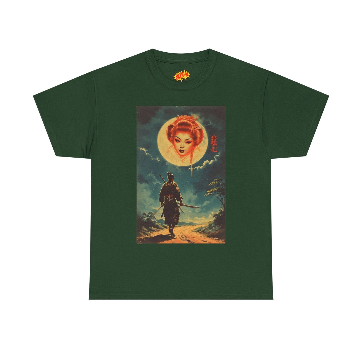 Walking Samurai w/Blood Moon Woman T-Shirt *Multiple Colors*