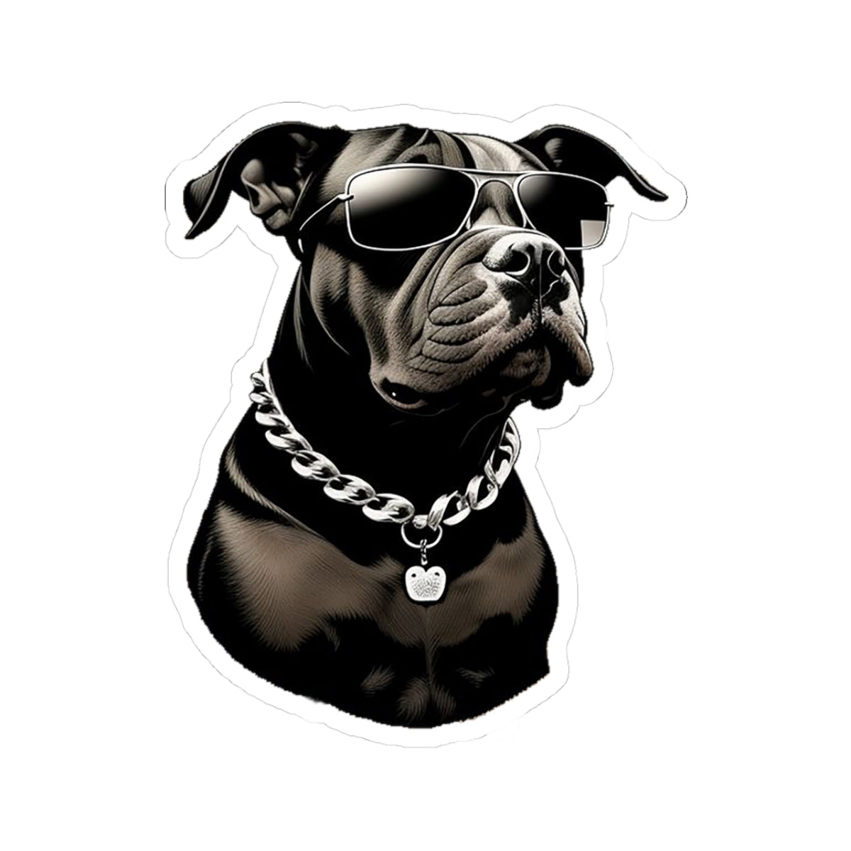 Dog with Sunglasses Stickers