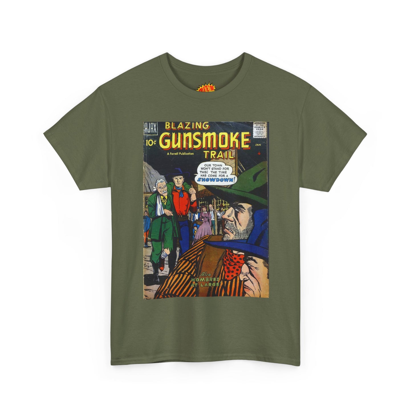 Gunsmoke Trail January Comic Tee Shirt *Multiple Colors*