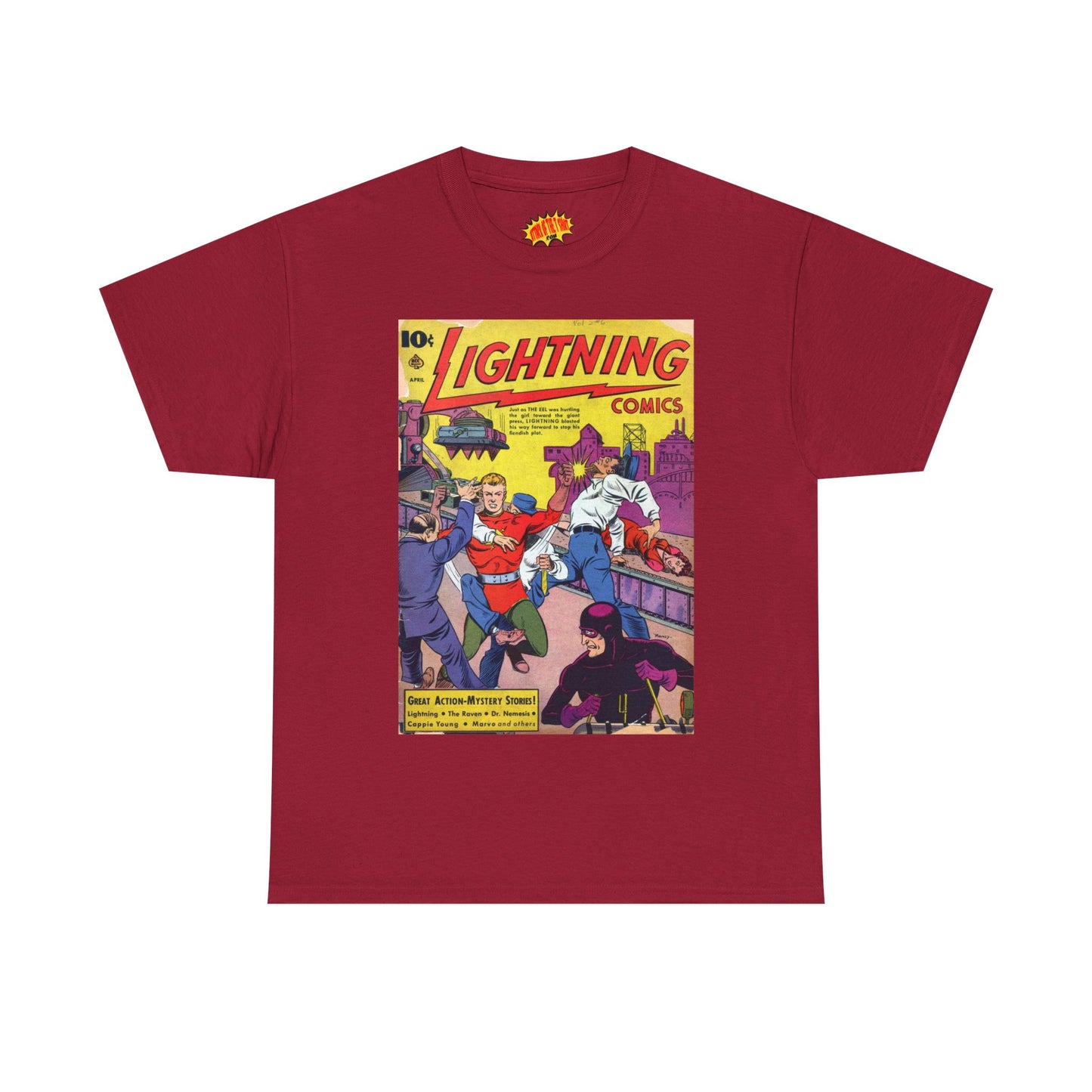 Lightning Comics April Comic Tee Shirt *Multiple Colors*