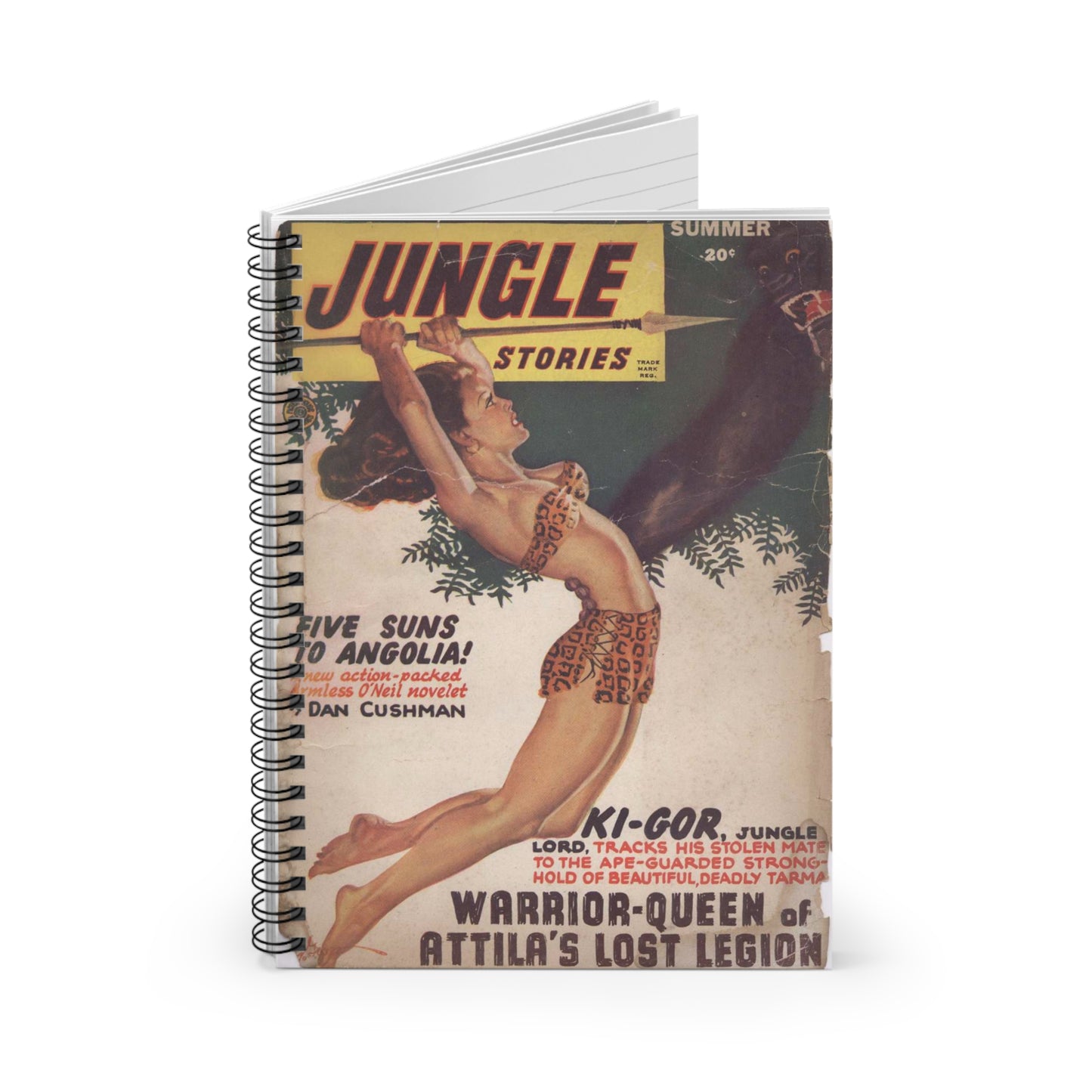Jungle Stories Summer Comic Book Cover Notebook