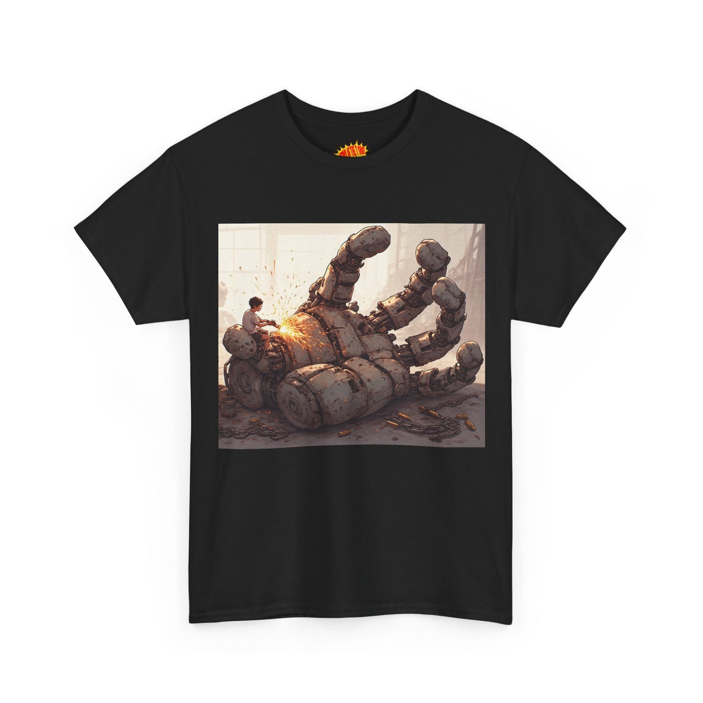 Anime Welder w/Giant Robot Hand T-Shirt *Multiple Colors*