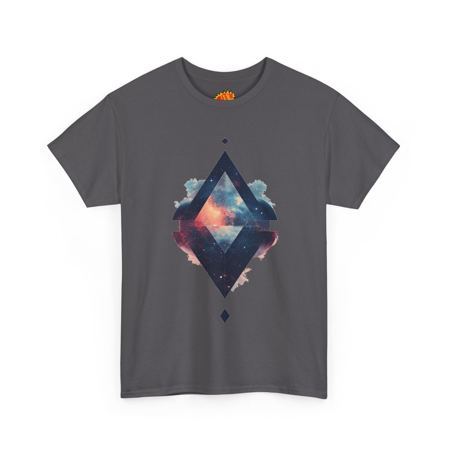 Split Diamond Shape Nebula Graphic Space Art Tee Shirt *Multiple Colors*