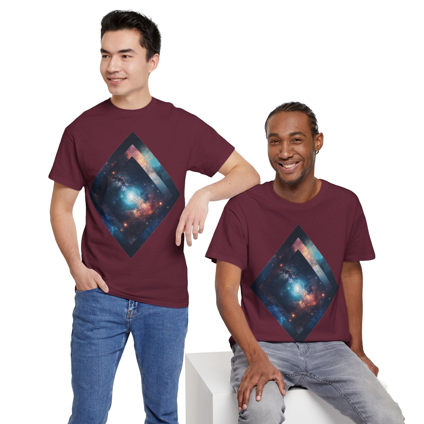 Diamond Galaxy Art Graphic Tee Shirt *Multiple Colors*