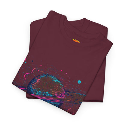 Ringed Planet Space Art Graphic Tee Shirt
