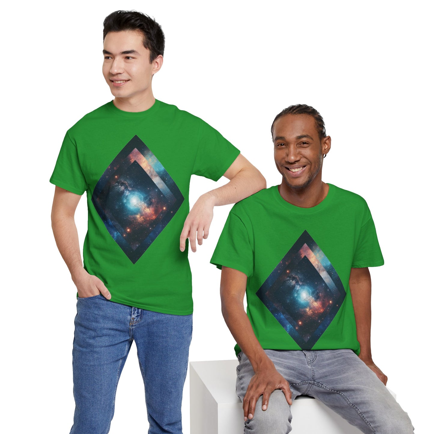 Diamond Galaxy Art Graphic Tee Shirt *Multiple Colors*