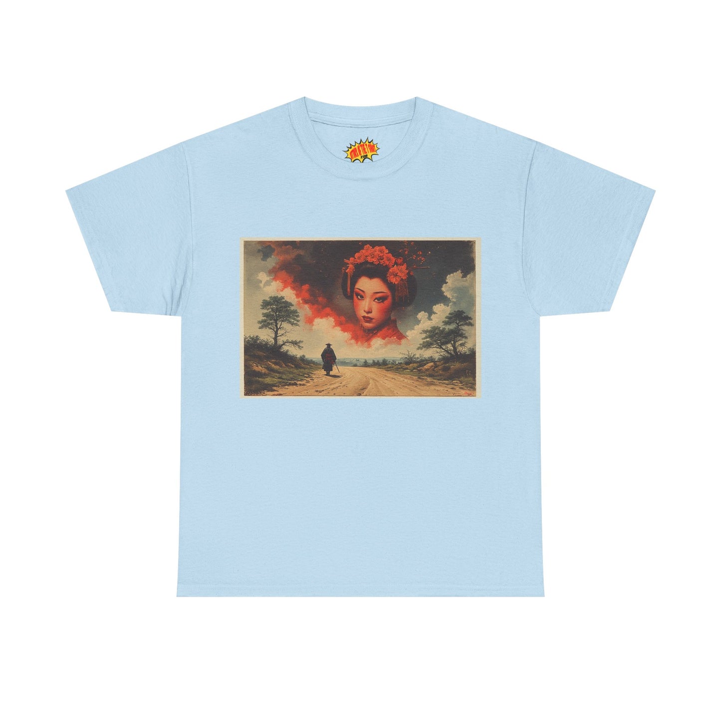 Samurai w/Cloud Geisha Woman T-Shirt *Multiple Colors*