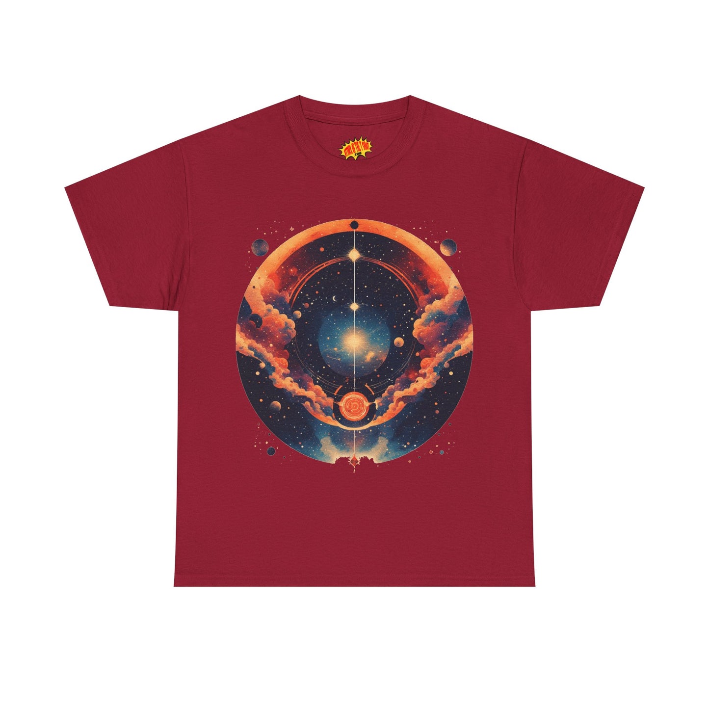 Round Galaxy Graphic Tee Shirt *Multiple Colors*