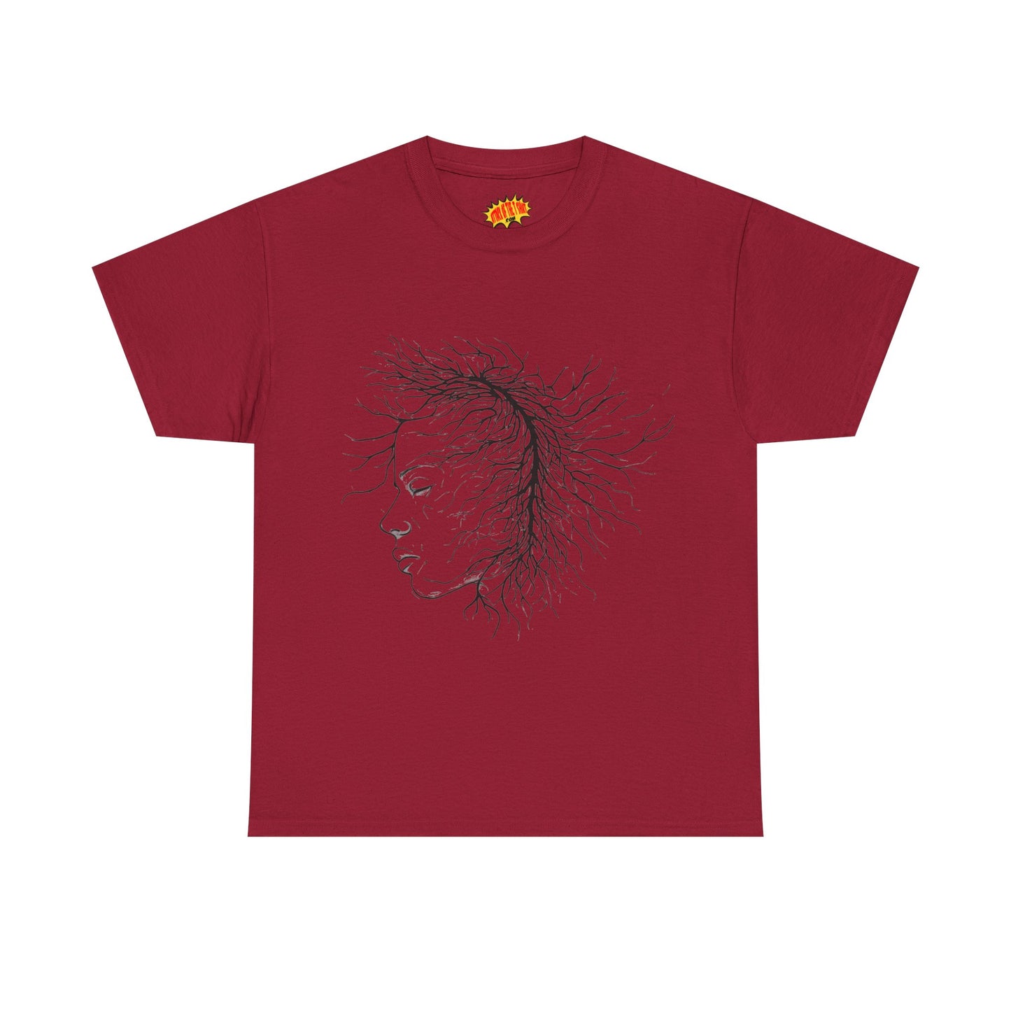 Capillary Face Line Drawing Graphic Art Tee Shirt *Multiple Colors*