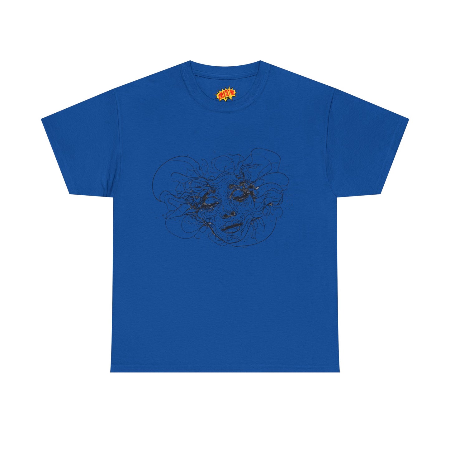 Abstract Face Line Drawing Graphic Art Tee Shirt *Multiple Colors*