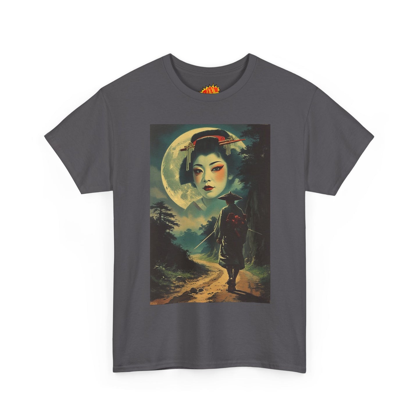 Night Traveller w/Full Moon Geisha T-Shirt *Multiple Colors*