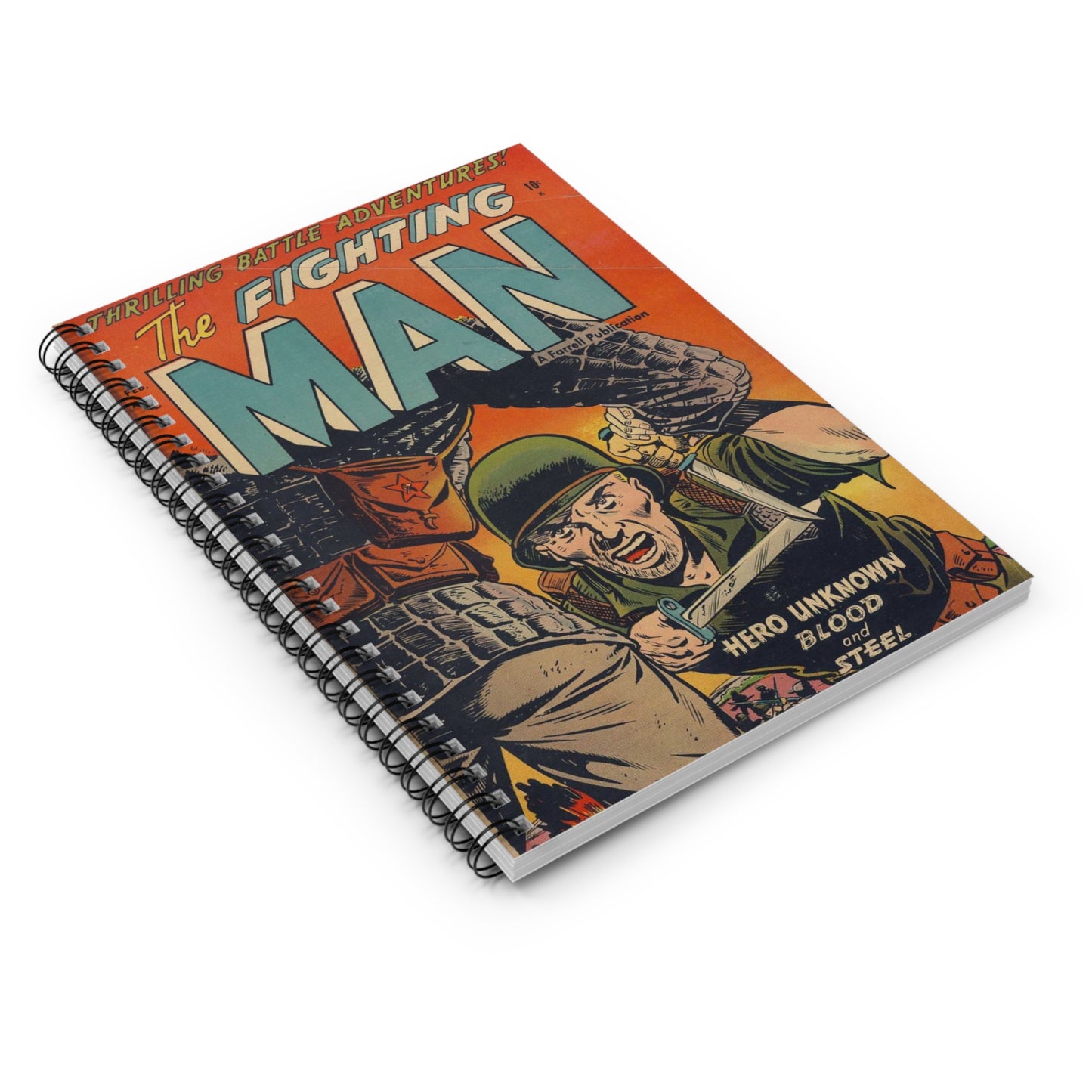 The Fighting Man February Comic Book Cover Notebook