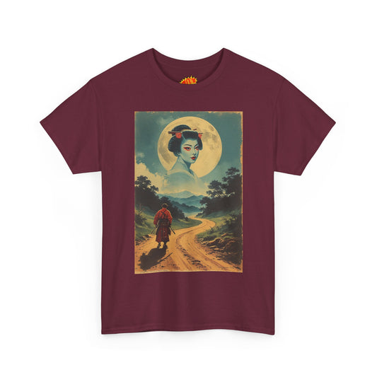 Walking Samurai w/Cloud Moon Woman T-Shirt *Multiple Colors*