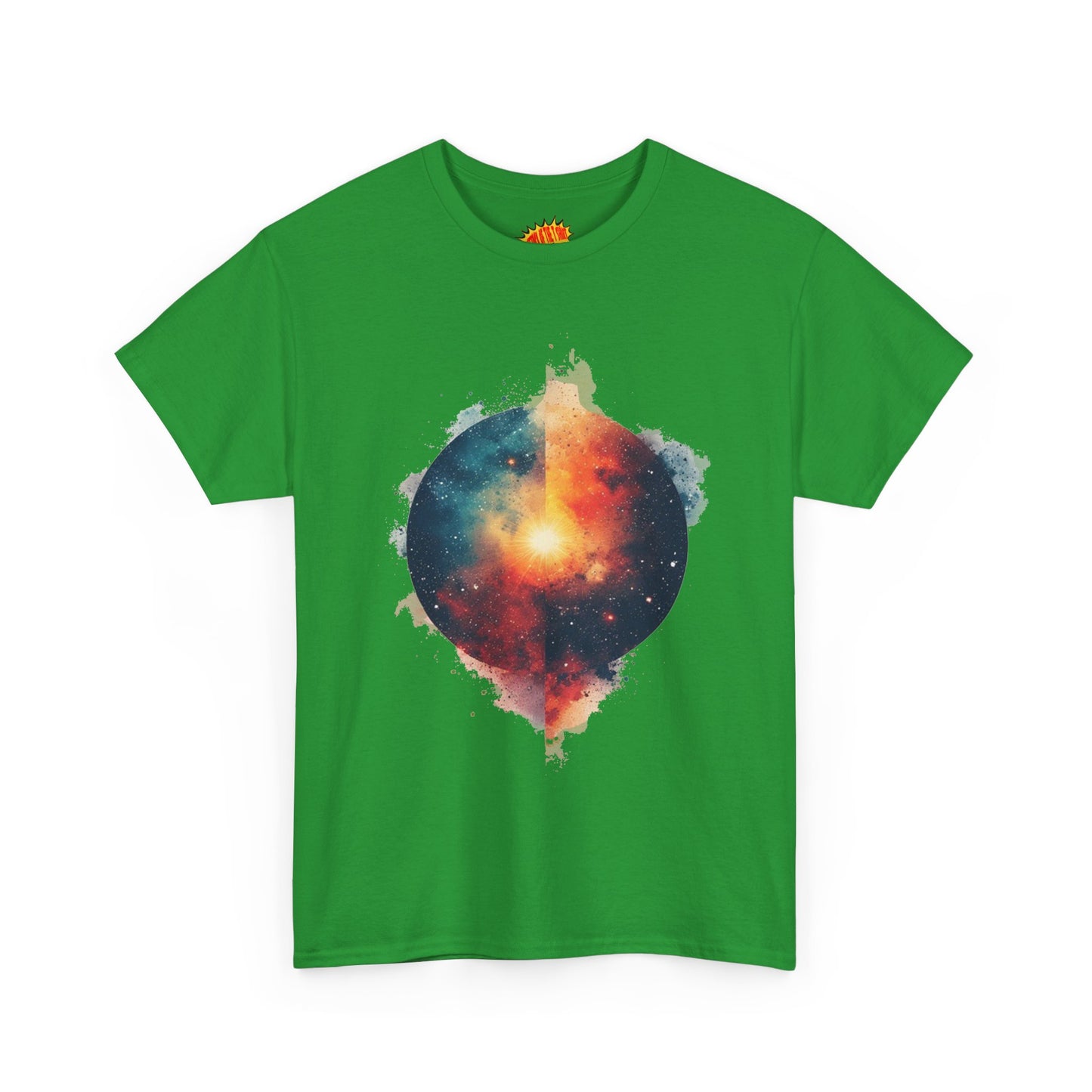 Round Galaxy w/Nebula Graphic Art Tee Shirt *Multiple Colors*