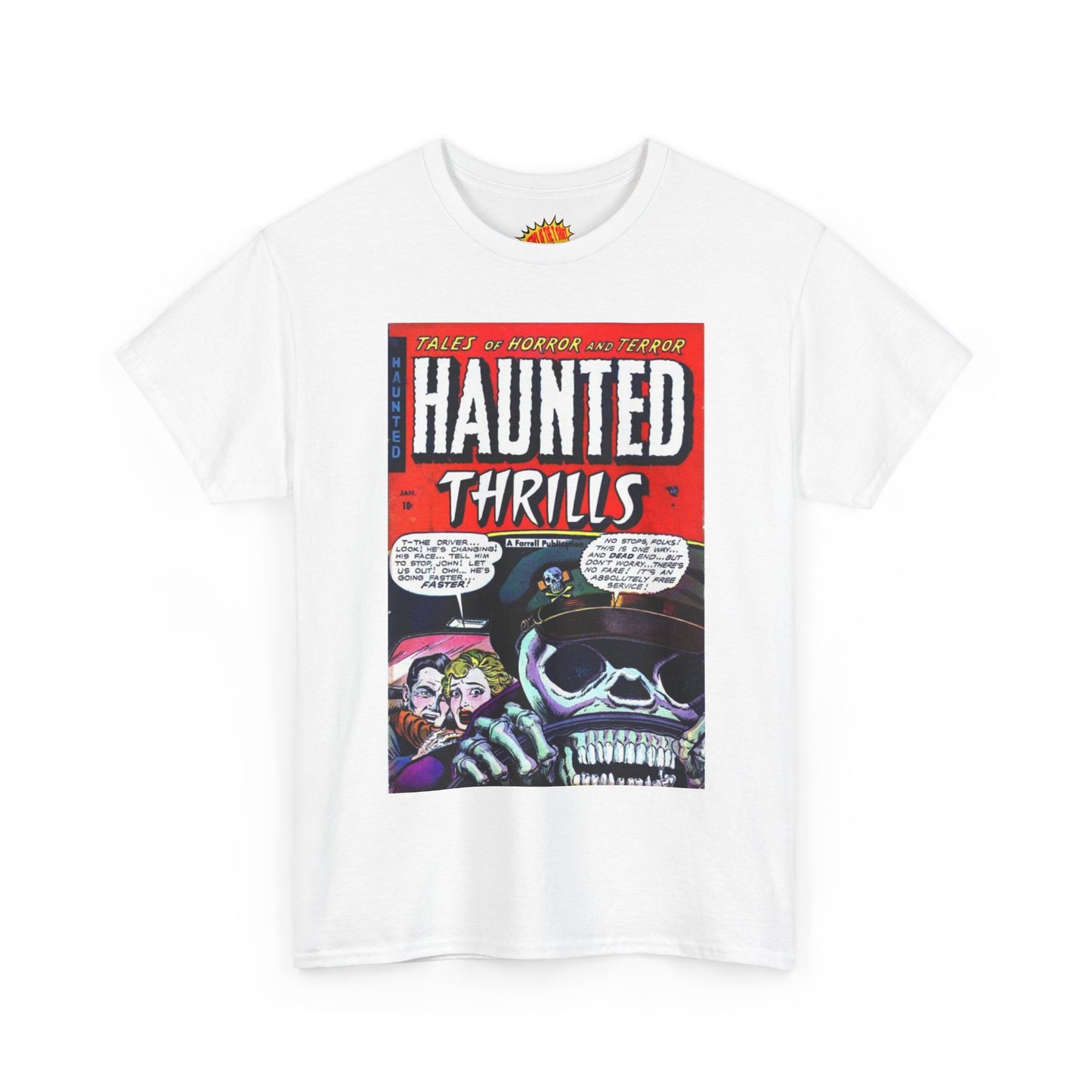 Haunted Thrills January Comic Tee Shirt *Multiple Colors*