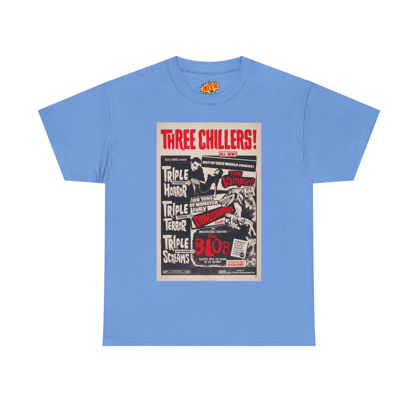 Three Chillers Movie Poster T-Shirt *Multiple Colors*