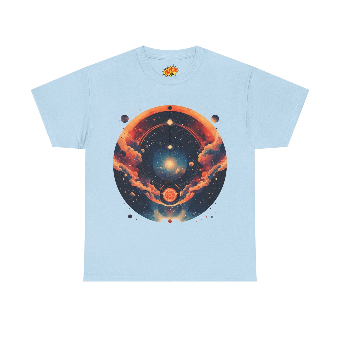Round Galaxy Graphic Tee Shirt *Multiple Colors*