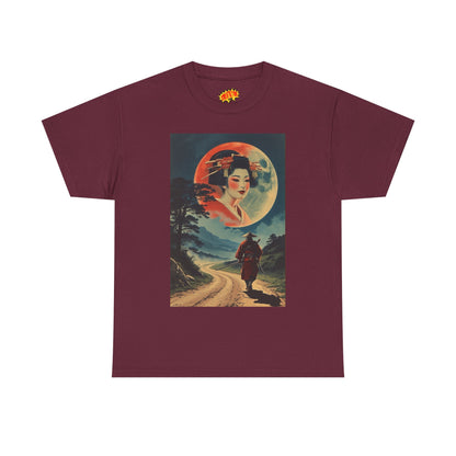 Walking Samurai w/Full Moon Woman T-Shirt