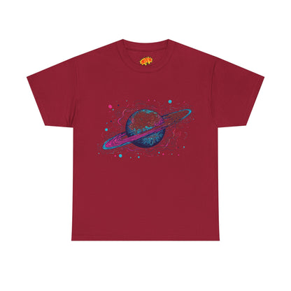 Ringed Planet Space Art Graphic Tee Shirt