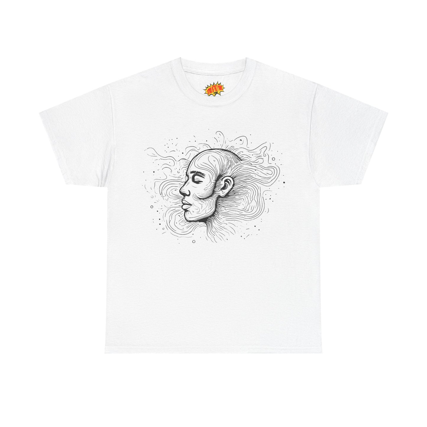 Line Drawing Graphic Art Face Tee Shirt *Multiple Colors*