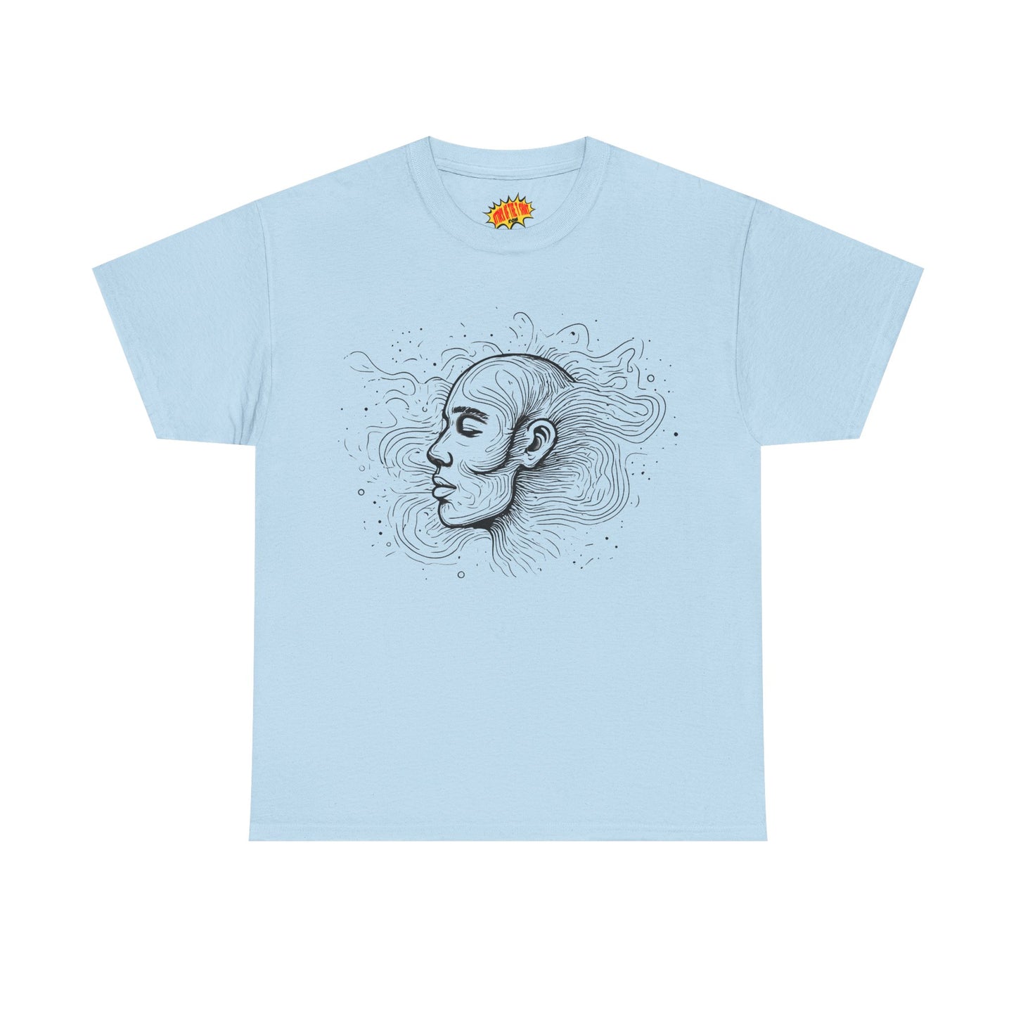 Line Drawing Graphic Art Face Tee Shirt *Multiple Colors*