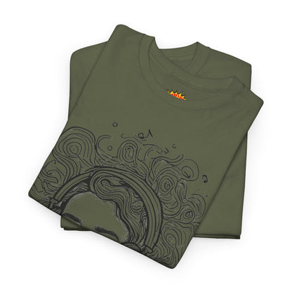 Line Drawing Portrait Graphic Music Art Tee Shirt