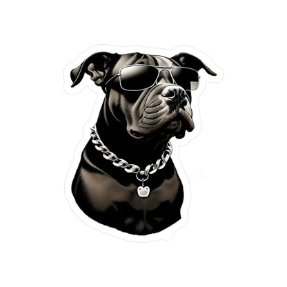 Dog with Sunglasses Durable Vinyl Decal Sticker