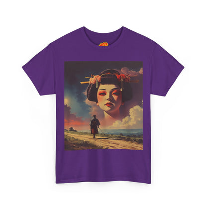Travelling Samurai w/Sky Geisha Woman T-Shirt