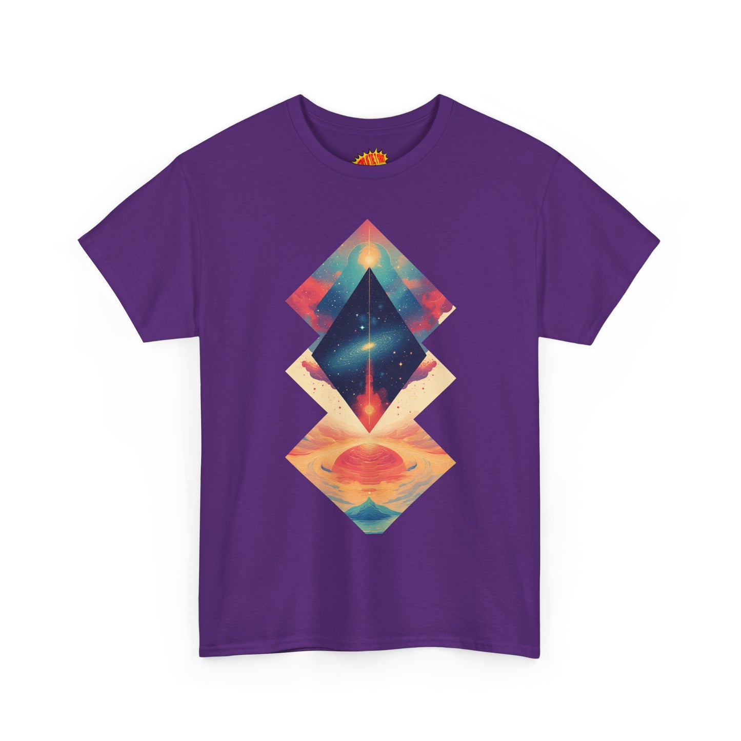 Geometric Shape Galaxy Graphic Space Art Tee Shirt *Multiple Colors*