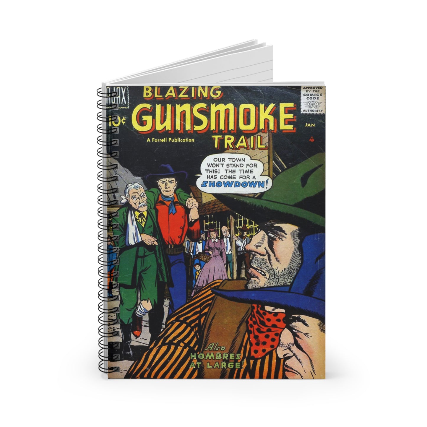 Gunsmoke Trail January Comic Cover Notebook