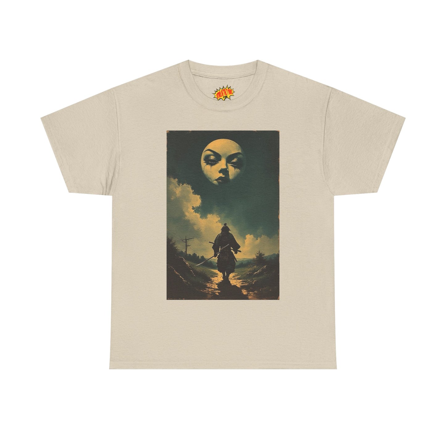 Walking Samurai w/Full Moon Face T-Shirt *Multiple Colors*