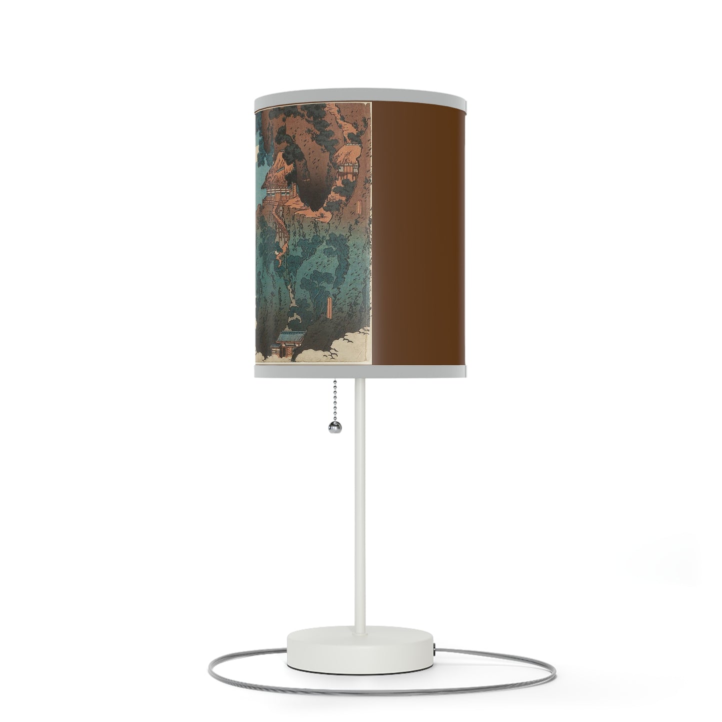 Hanging Cloud Bridge Japanese Woodcut Lamp