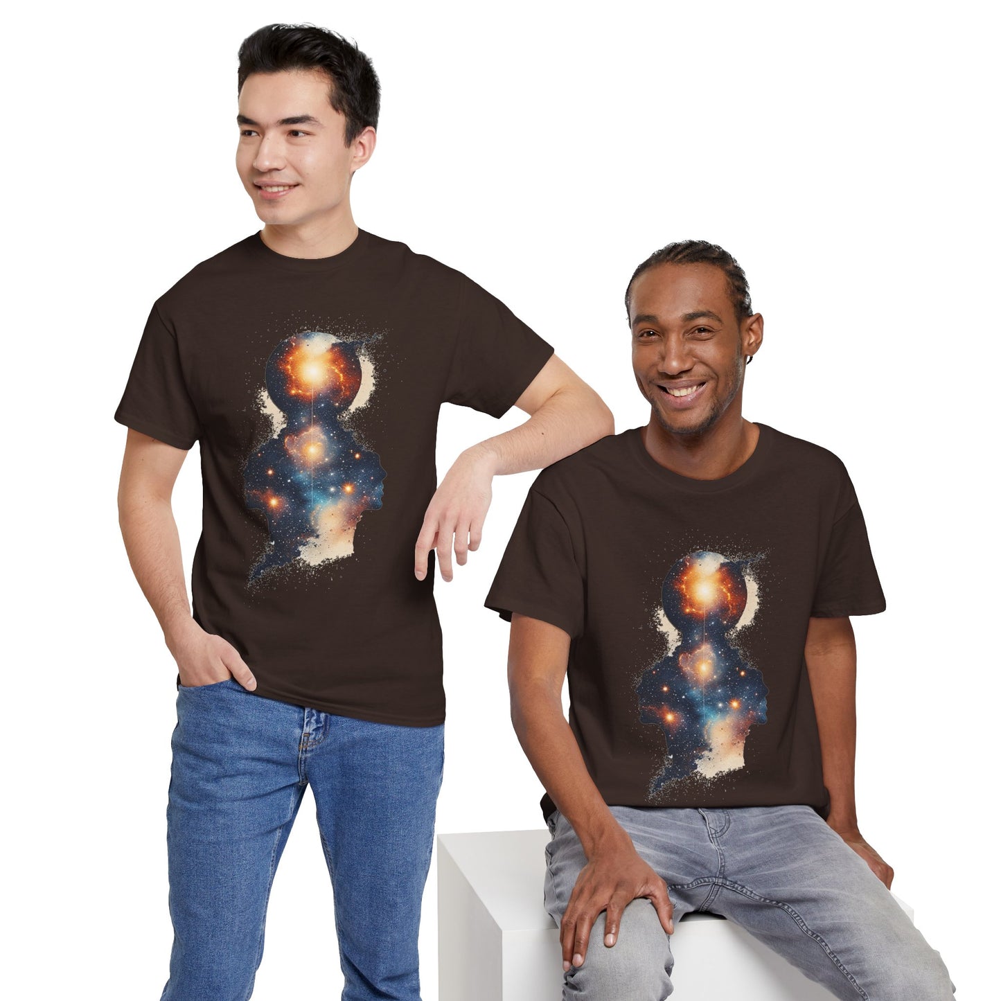 Multiple Galaxy Nebula Art Graphic Tee Shirt *Multiple Colors*