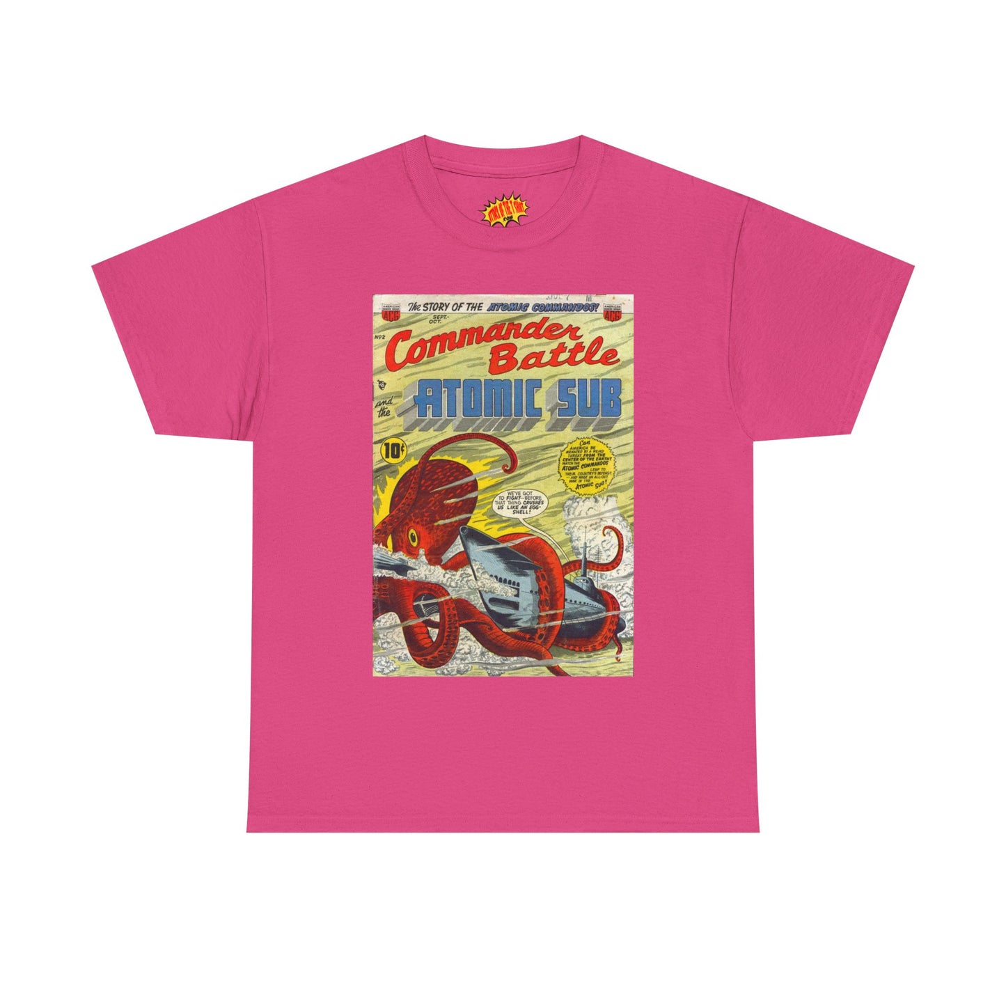 Commander Battle Atomic Sub No. 2 Comic Tee Shirt *Multiple Colors*