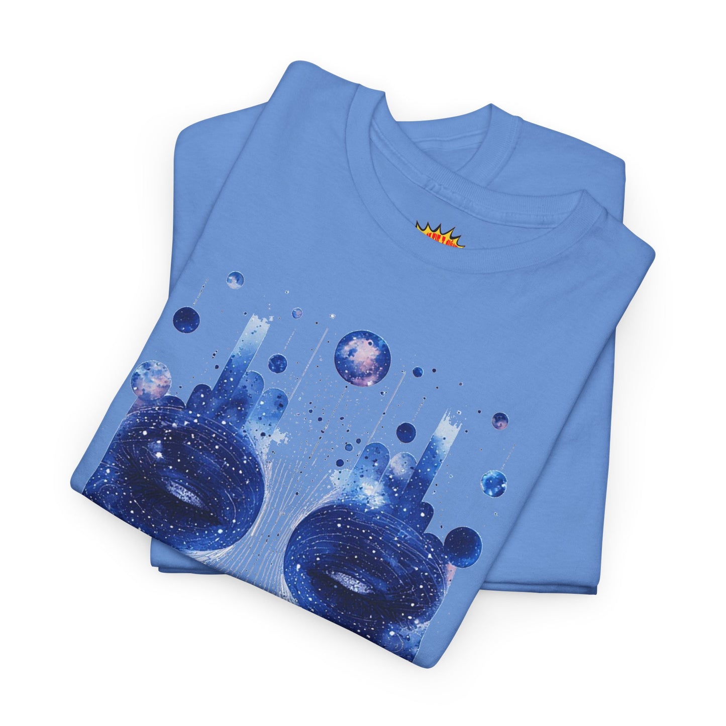 Cosmic Face Galaxy Graphic Space Art Tee Shirt *Multiple Colors*