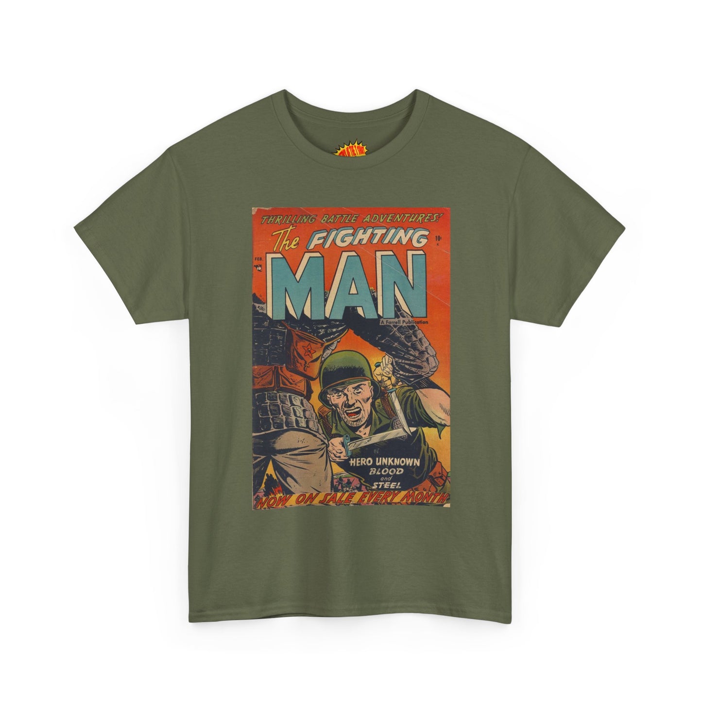 The Fighting Man February Comic Tee Shirt *Multiple Colors*